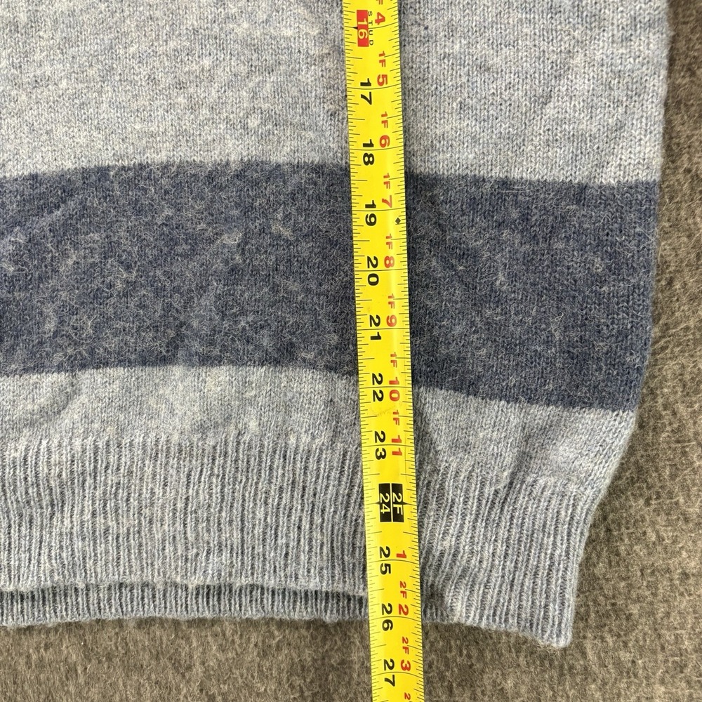 POLO RALPH LAUREN Men's Blue Striped 100% Wool Rugby Sweater Shirt RTL $298 XL - Picture 5 of 7